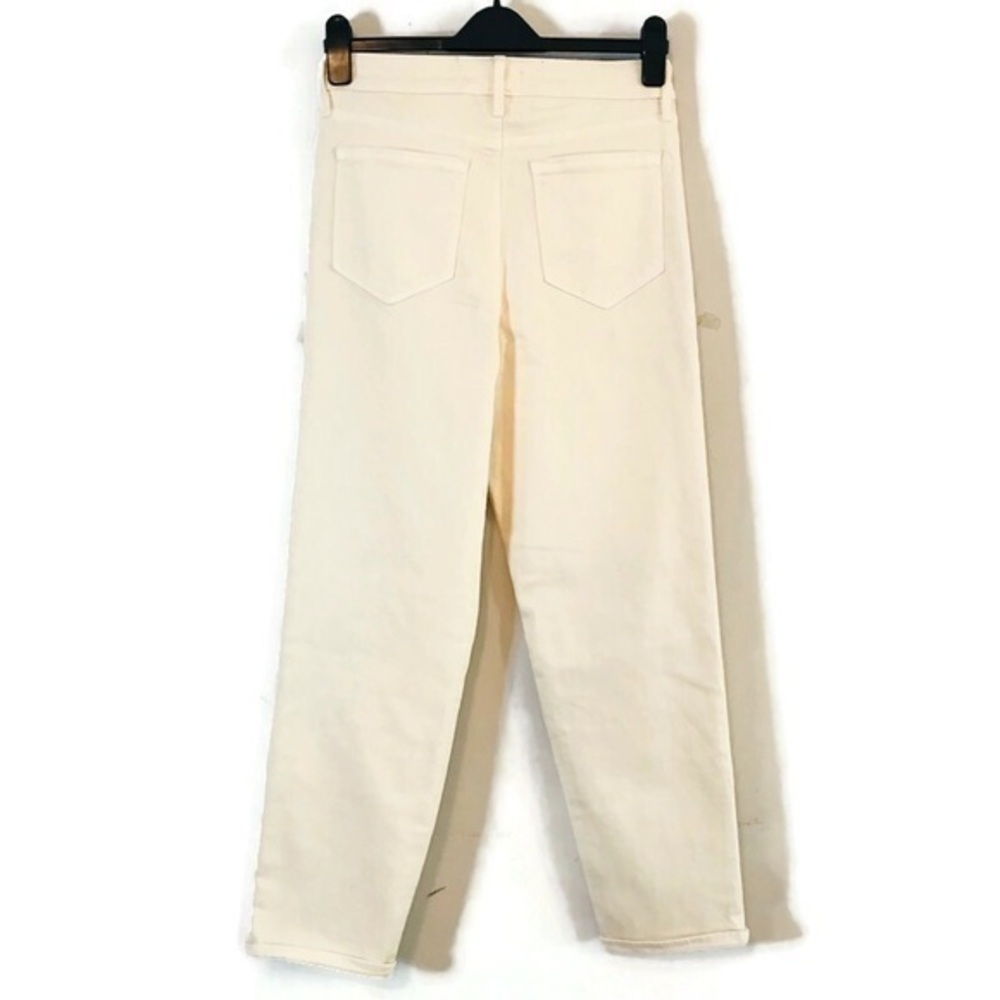 Athleta Sculptek FLEX STRAIGHT LEG ANKLE JEANS IN BONE Ivory Wash Women’s Size 6